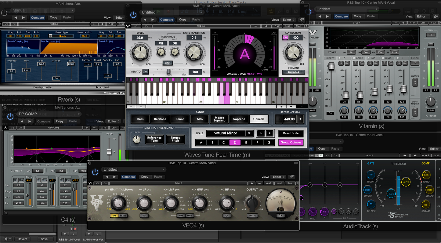 WAVES VOCAL CHAIN PRESET - R&B BILLBOARD EDITION