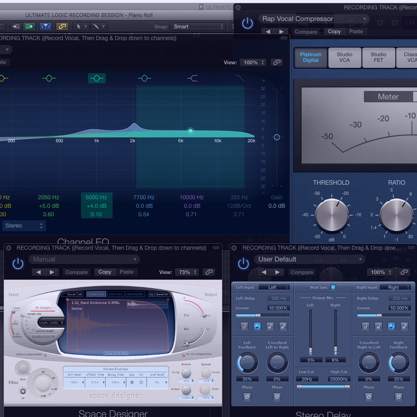 Cellphone Effect Vocal Preset - Logic Pro X